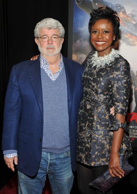 George Lucas and his second wife Mellody Hobson.